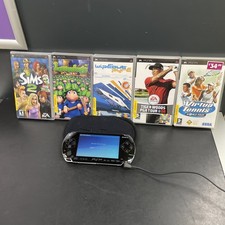 Sony PSP 2003 Handheld System PAL + No Battery Works On Mains Only + Games