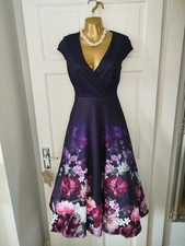 Lipsy Navy Blue Floral Fit &