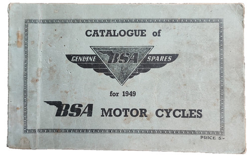 Bsa motorcycle parts book 1949 - bsa,