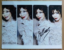 Dame Joan Collins Signed A4