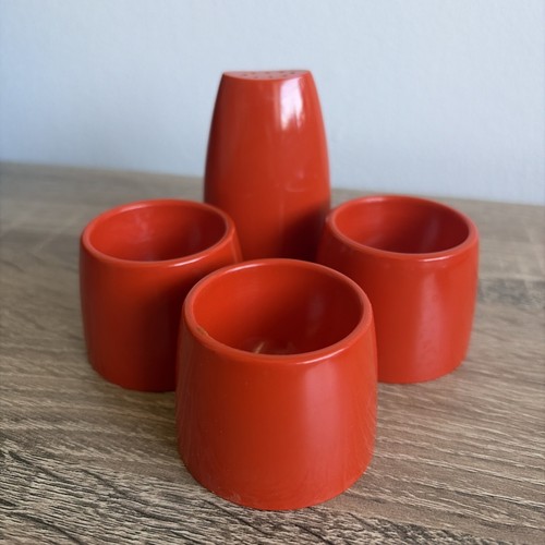 Vintage orange egg - egg, cups