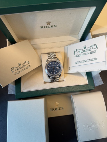 Rolex datejust 126300 blue - datejust,