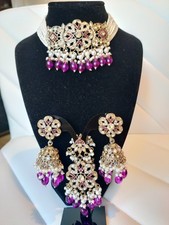 Purple choker Indian pakistani