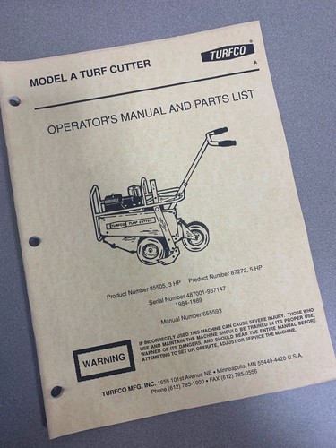 Turfco model turf sod cutter - turfco,
