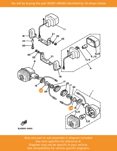 Yamaha collar 90387 085w0 - yamaha, oem