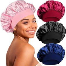 4 Pcs Silk Hair Bonnet –