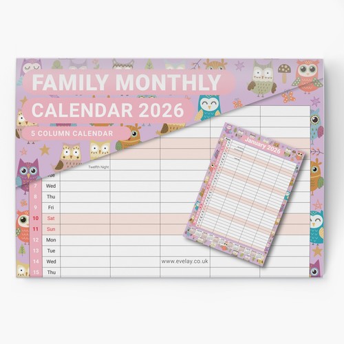 2026 calendar wall monthly - wall,