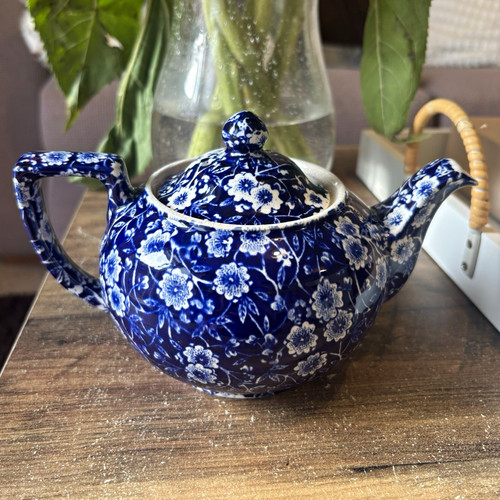 Burleigh calico blue white - calico, &