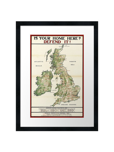 British army regimental map - british,