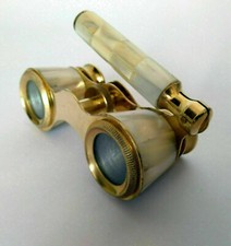 Opera Binoculars Vintage Brass
