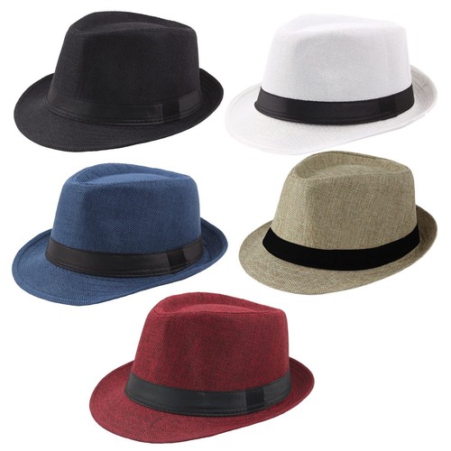 Mens fedora hat trilby summer - hat,