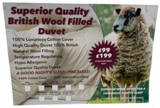 Super King 100% Wool Filled