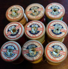  9   vintage Wooden Cotton