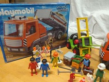 Playmobil Road Team / Roadworks, Tipper Truck, Forklift, Digger, Playset 