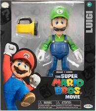 NINTENDO THE SUPER MARIO BROS MOVIE: 5” LUIGI FIGURE W/FLASHLIGHT ACCESSORY NEW