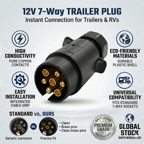 Pin towing electrics plug - 7,