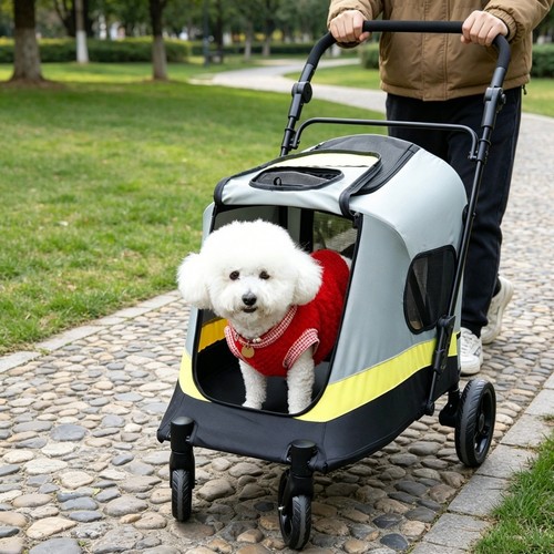 Large dog stroller collapsible - stroller,