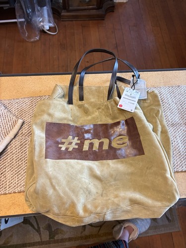 Zara real suede leather tote - suede,