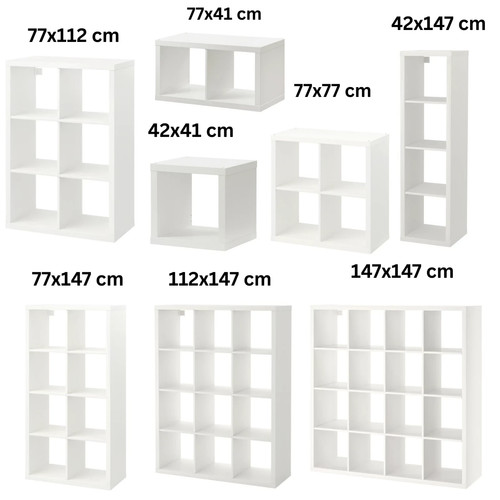 Ikea kallax white - ikea, shelving