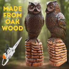 Large Wooden Owl Chainsaw