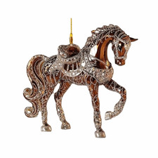 White Horse Car Horse Pendant