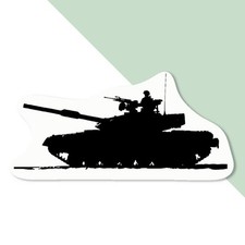 'Army Tank Silhouette' Decal