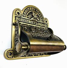 Bury St London Victorian Cast Iron Antique Wall Mounted Toilet Roll Paper Holder