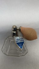 Creation Marcel Franck Paris Vintage Perfume Atomizer Bottle Hexagonal Glass