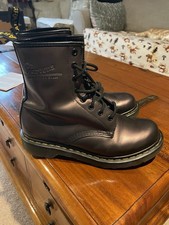 Doc Martens Dark Purple Metallic Leather 1460 8hole Boots Uk5/38 