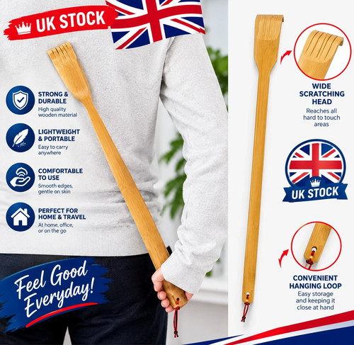 Bamboo back scratcher - bamboo, wood