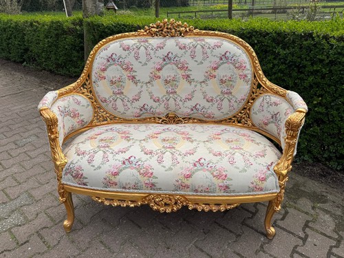 Settee sofa 1970 french louis - settee,
