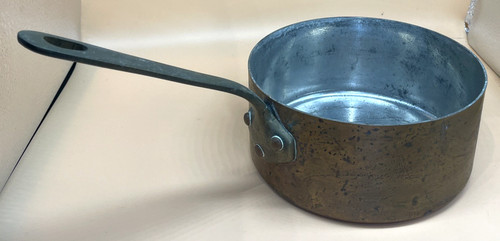 Vintage copper sauté - vintage, tin