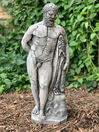 Concrete zeus figurine - concrete,