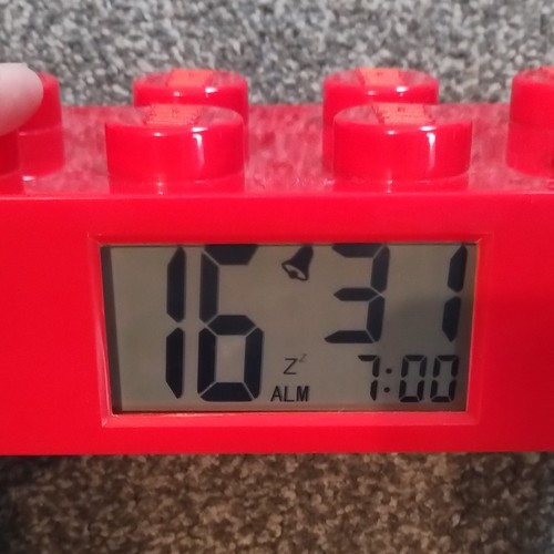 Lego red brick digital - digital, alarm