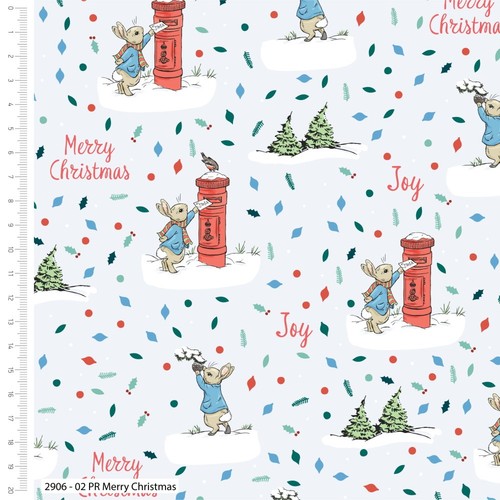 Peter rabbit christmas fabric - peter,