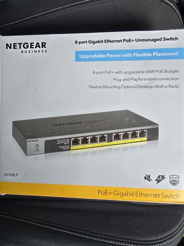 Netgear gs108lp port - 8, rack