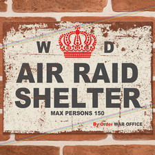 AIR RAID SHELTER Funny Metal