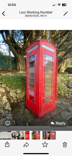 Red telephone box - k6, ,