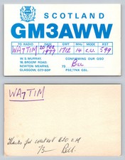 Ham Radio QSL QSO Postcard