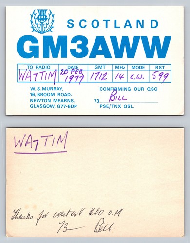 Ham radio qsl qso postcard - ham,