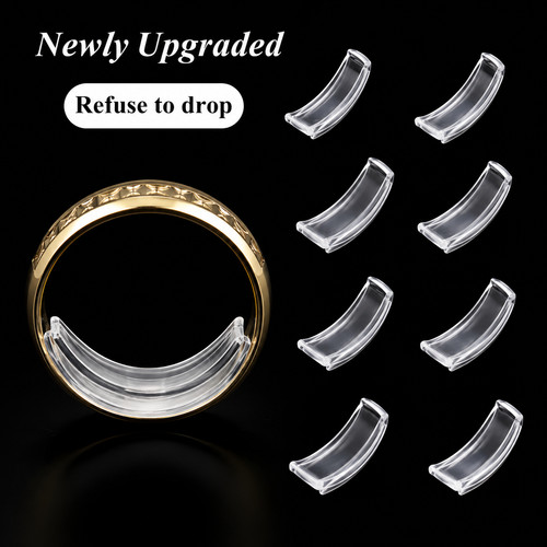 8pcs silicone ring size - silicone,