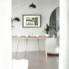 Guinness ‘For Darts’ Style Wooden Framed Small Mirror | Pub Mirror 33x23 cm