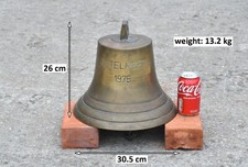 original ships bell vintage old bronze ships bell KETELMEER 1975 - FREE DELIVERY