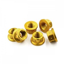 Ducati 749R 03-06 Aluminium Sprocket Nut Drilled for Lockwire Gold