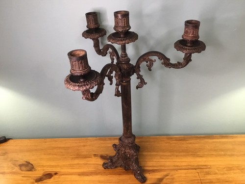 Vintage retro metal - metal, candelabra