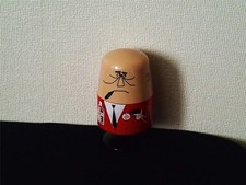 Uncle Tris Torys Figure Vtg Suntory Whisky Red Black Toothpick Holder D143t