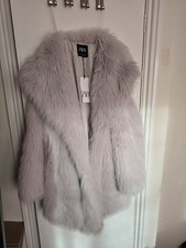 ZARA FAUX FUR COLLARED COAT