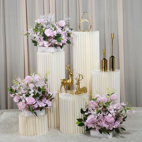 White paper pillar vase - white,