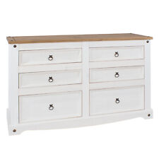 6 Drawer Chest Solid Wood Wax