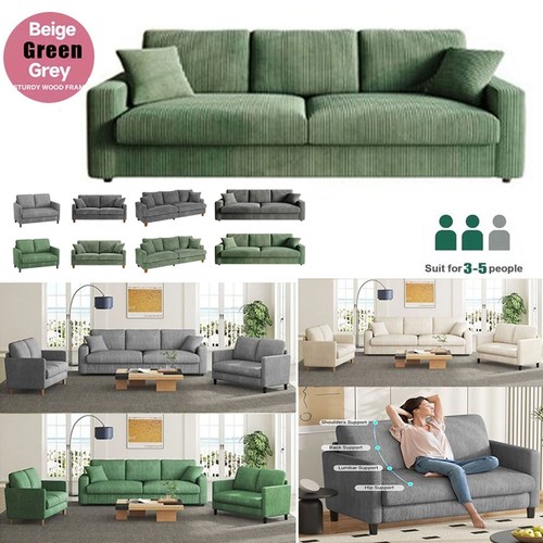Seater corduroy sofa jumbo - 3/4,